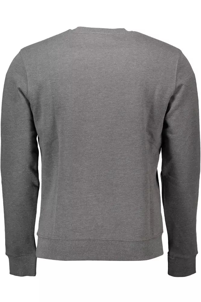 U.S. POLO ASSN. Classic Gray Cotton Crew Neck Sweater