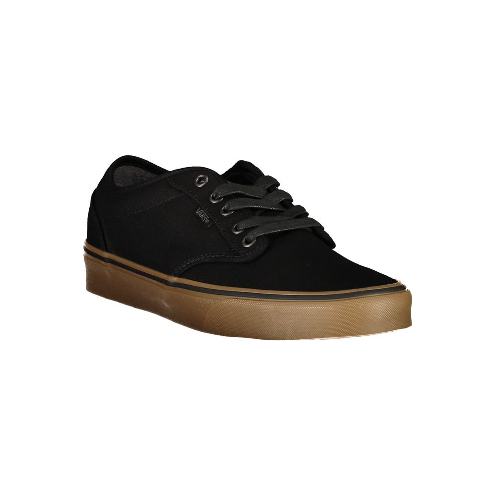 Vans Sleek Black Lace-Up Sports Sneakers