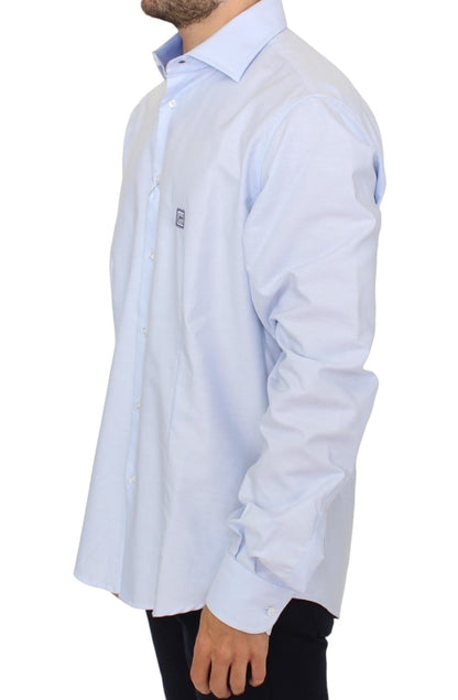 Cavalli Light blue cotton shirt