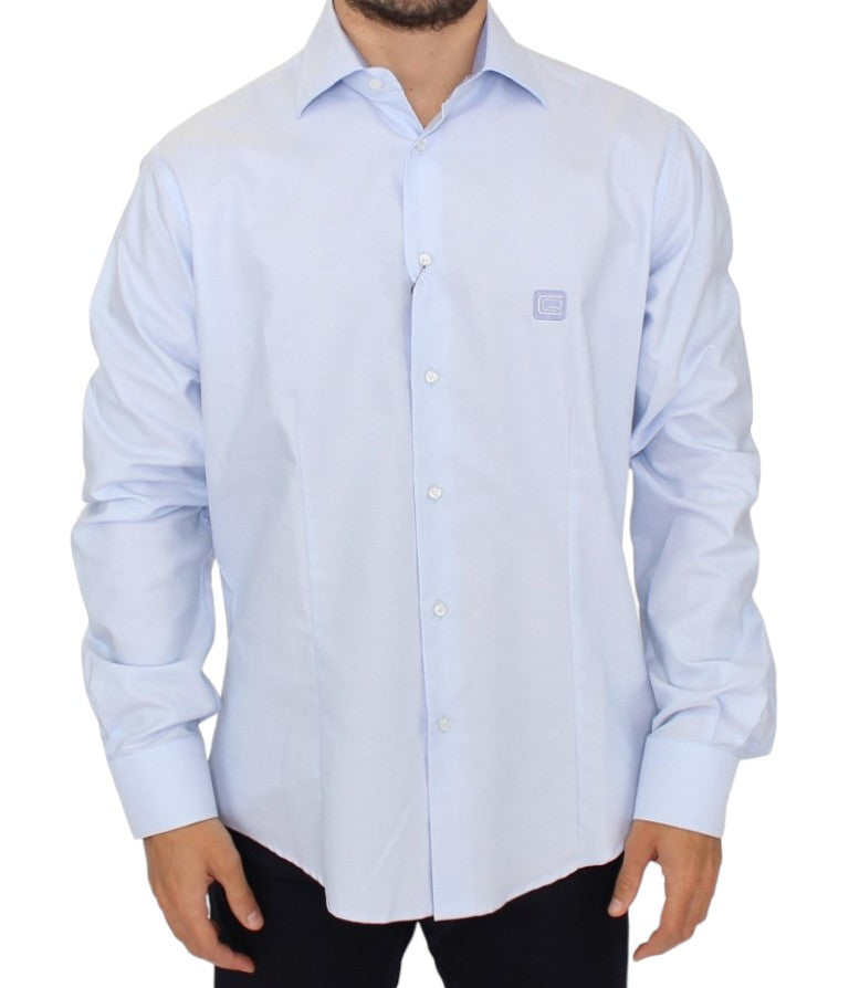 Cavalli Light blue cotton shirt