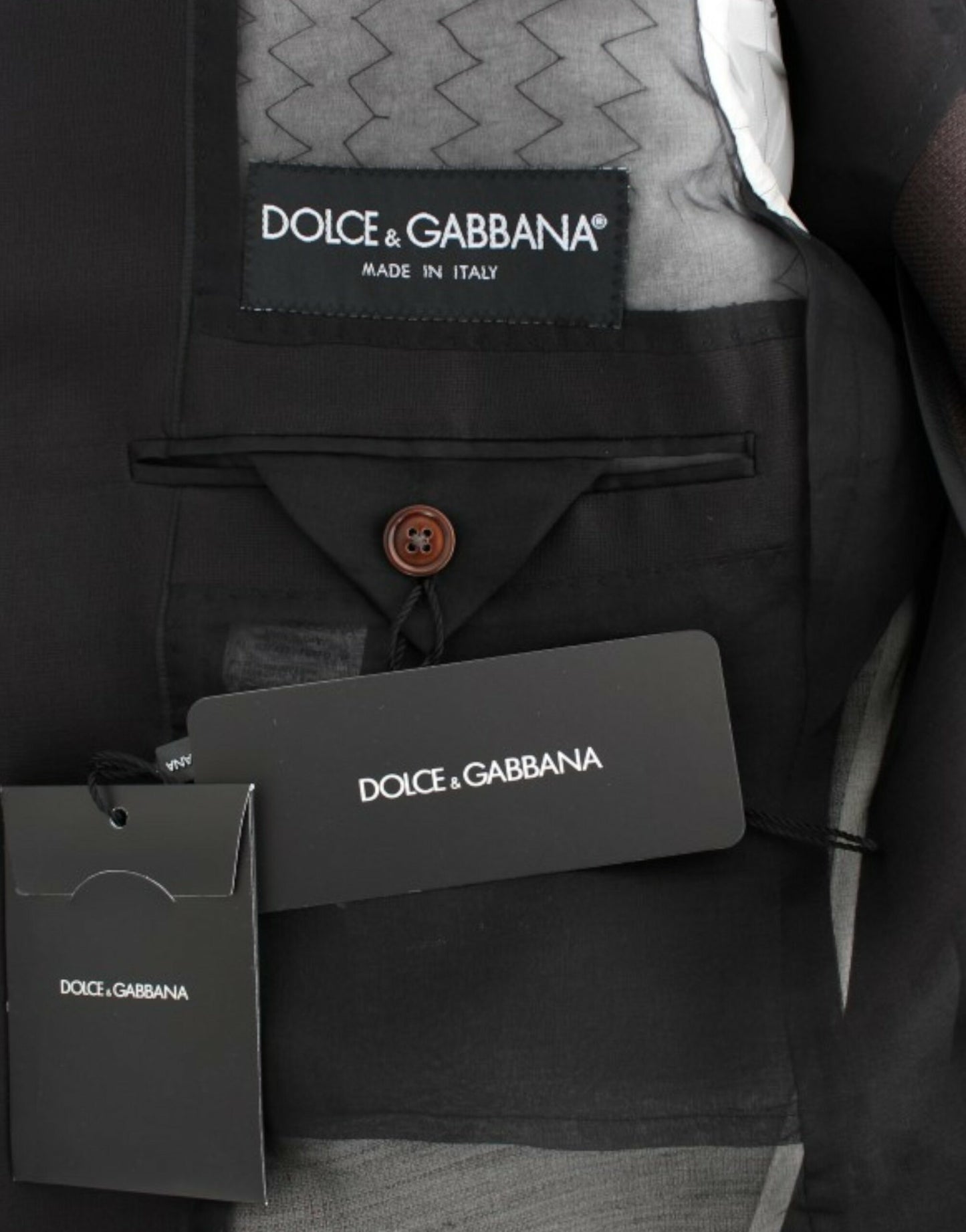 Dolce & Gabbana Elegant Black Silk Blend Two-Button Blazer