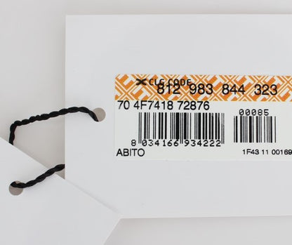 GF Ferre Chic Monochrome Sheath Dress with Belted Waistline