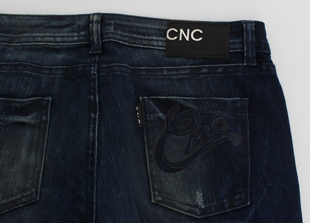 Costume National Chic Slim Fit Skinny Blue Jeans