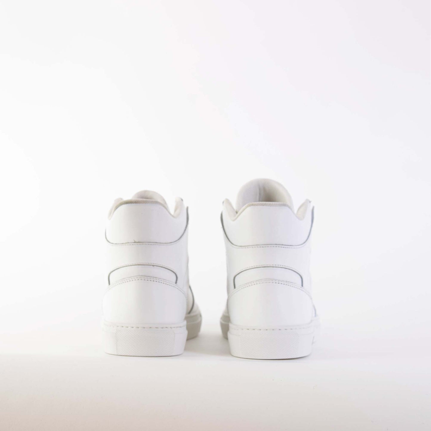 Roberto Cavalli White Suede High-Top Sneakers