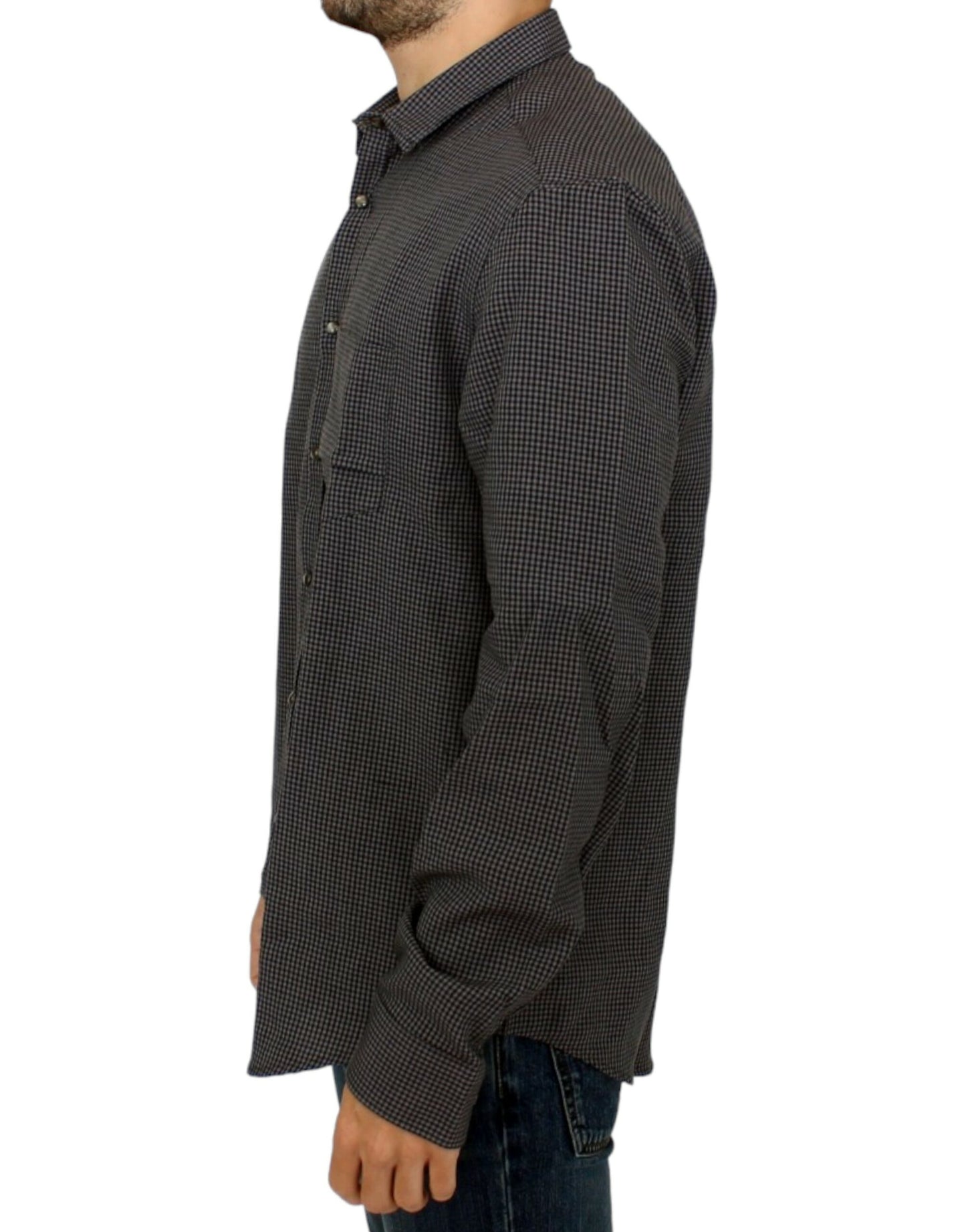 Costume National Gray linen casual shirt