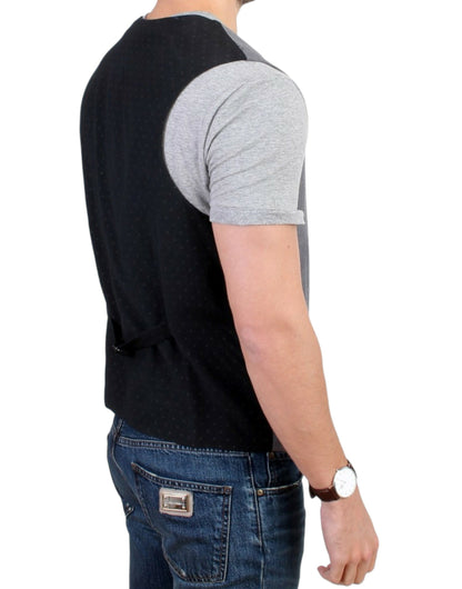 Costume National Gray cotton blend casual vest