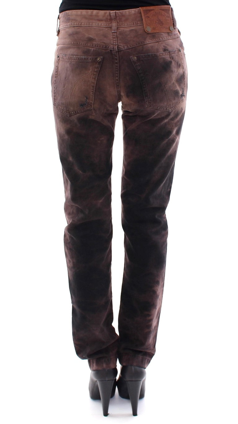 Dolce & Gabbana Elegant Brown Cotton Trousers