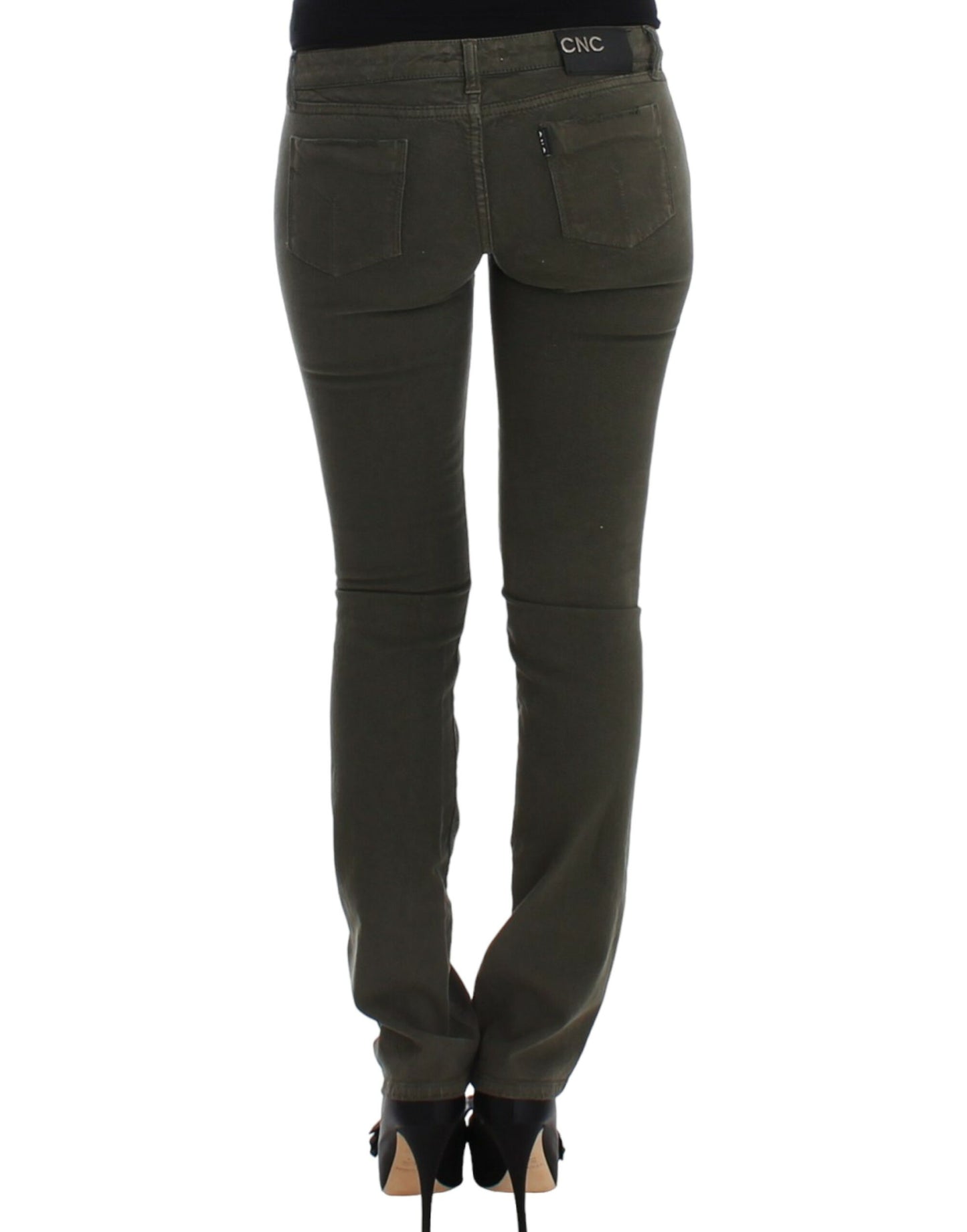 Costume National Green slim leg jeans