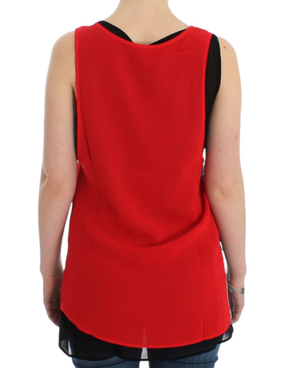 Costume National Black sleeveless top