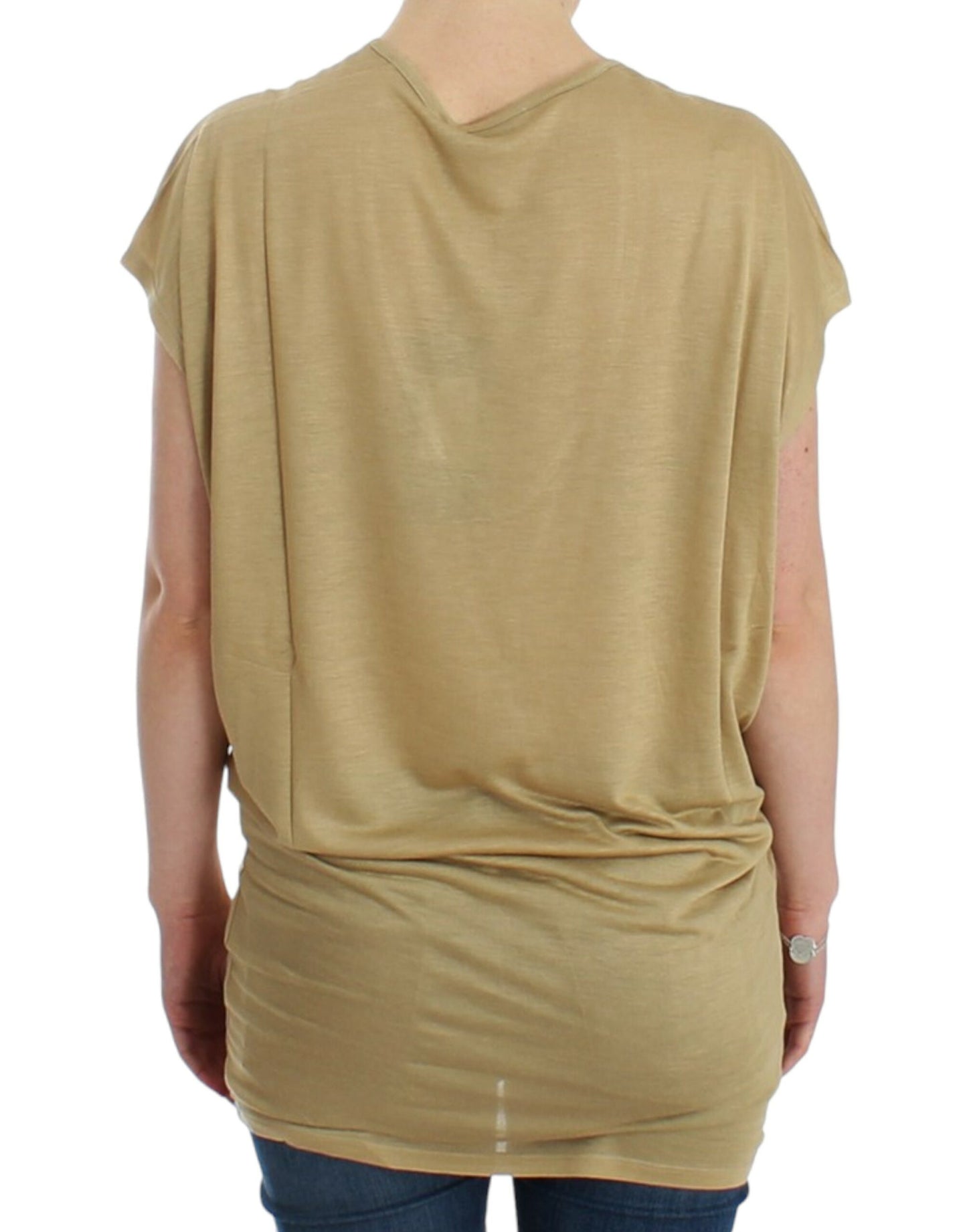 Costume National Beige motive print t-shirt