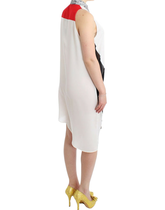 Costume National White shirt assymetric hem dress