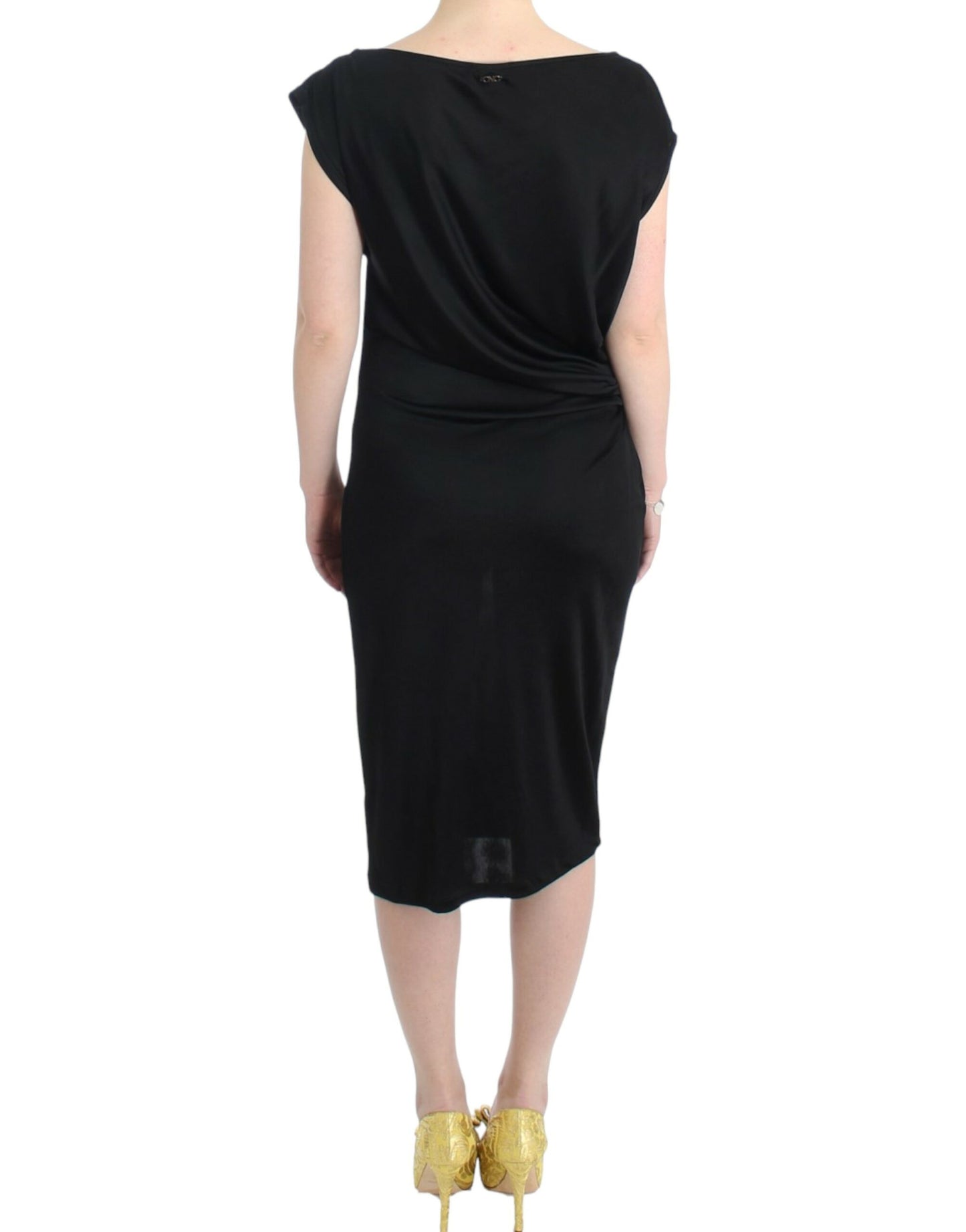 Costume National Black assymetric dress