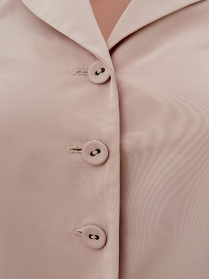 Lardini Elegant Light Pink Ruffle Jacket