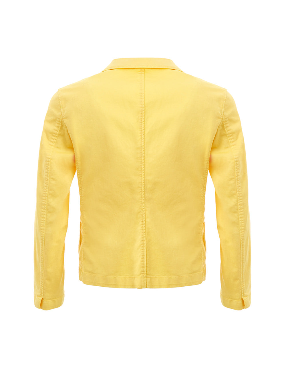 Lardini Elegant Yellow Cotton Jacket – Timeless Style