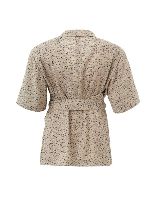 Lardini Elegant Beige Linen Jacket