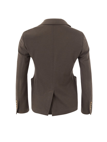 Lardini Elegant Taupe Cotton Jacket