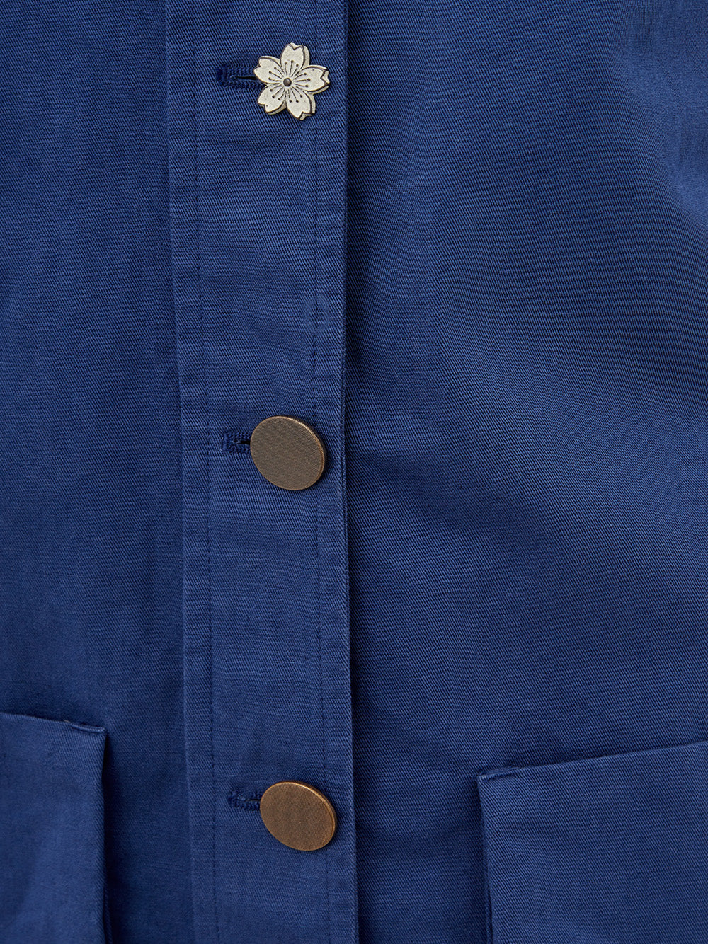 Lardini Elegant Blue Linen Jacket Shirt