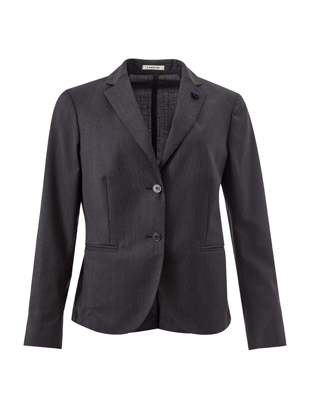 Lardini Chic Grey Wool Jacket - Timeless Elegance