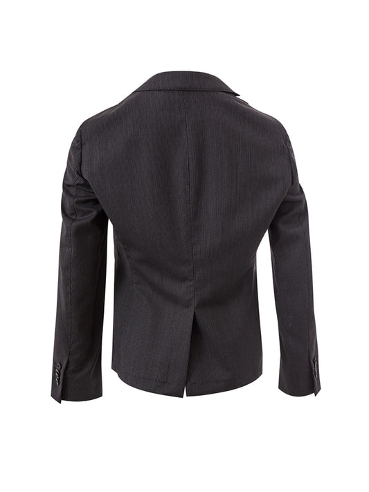 Lardini Chic Grey Wool Jacket - Timeless Elegance