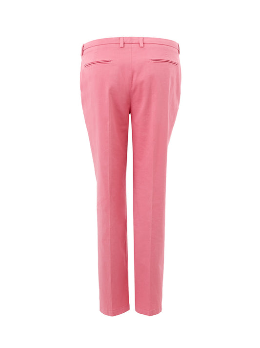 Lardini Chic Pink Chino Style Cotton Trousers