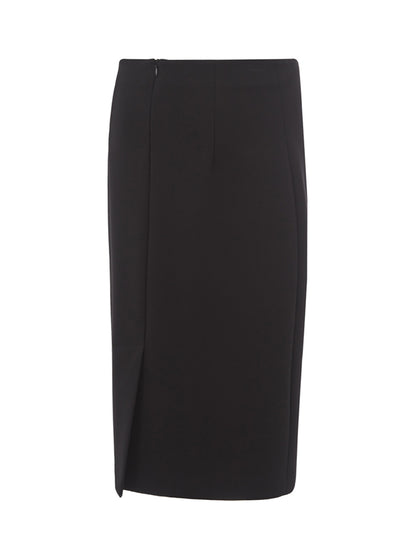 Lardini Elegant Viscose Black Skirt