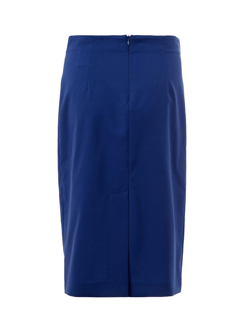 Lardini Elegant Blue Wool Pencil Skirt