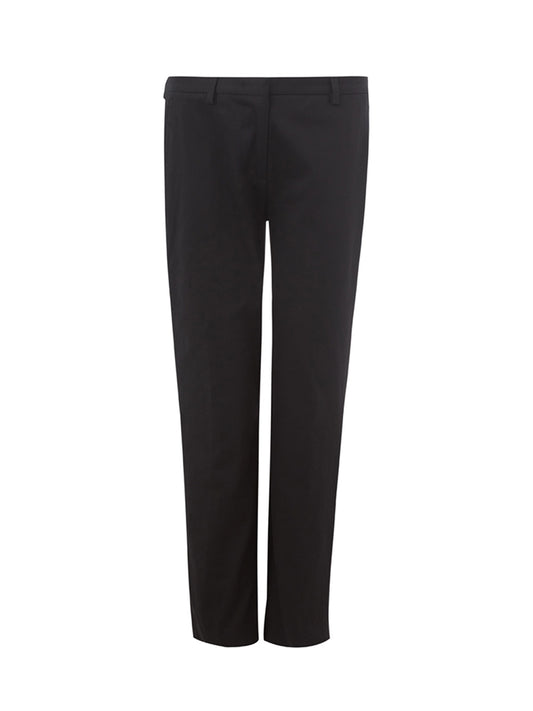 Lardini Elegant Black Cotton Chino Trousers