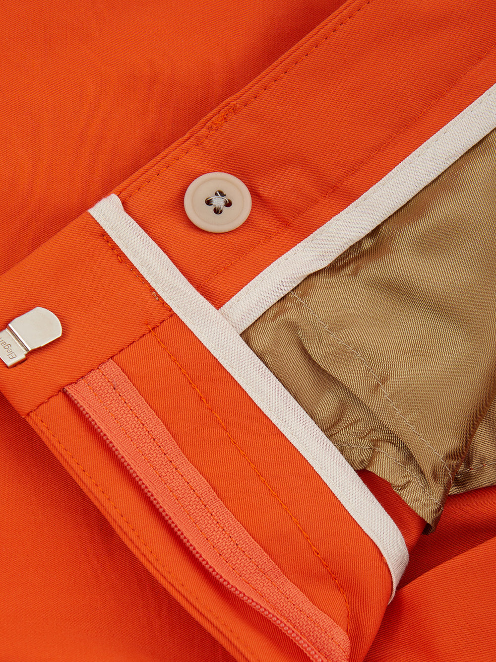 Lardini Elegant Orange Cotton Chinos