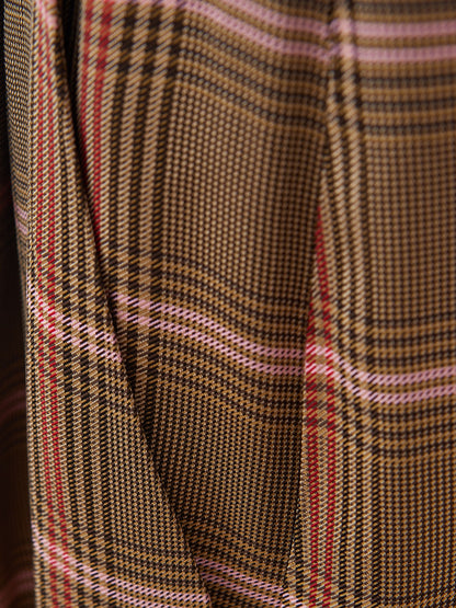 Lardini Elegant Micro Checked Palazzo Pants