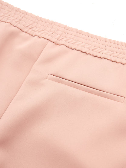 Lardini Elegant Pink Elastic Band Trousers