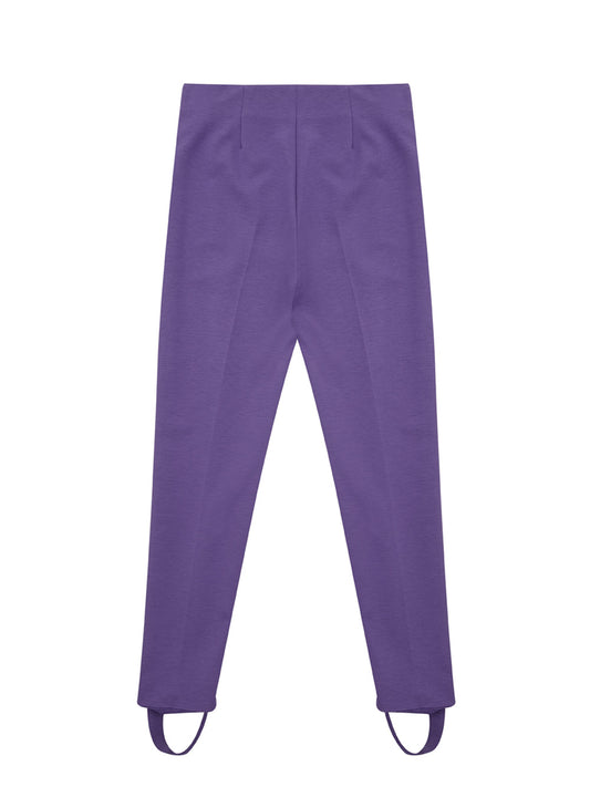 Lardini Elegant Purple Viscose Jodhpurs Pants