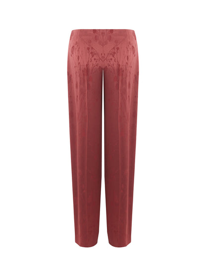 Lardini Elegant Bordeaux Palazzo Trousers