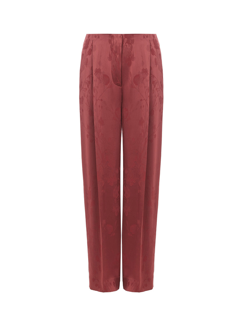 Lardini Elegant Bordeaux Palazzo Trousers