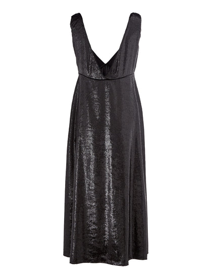 Lardini Elegant Velvet Effect Embellished Dress