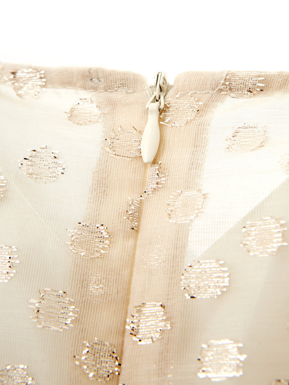 Lardini Ivory Elegance: Embellished Tulle Dress