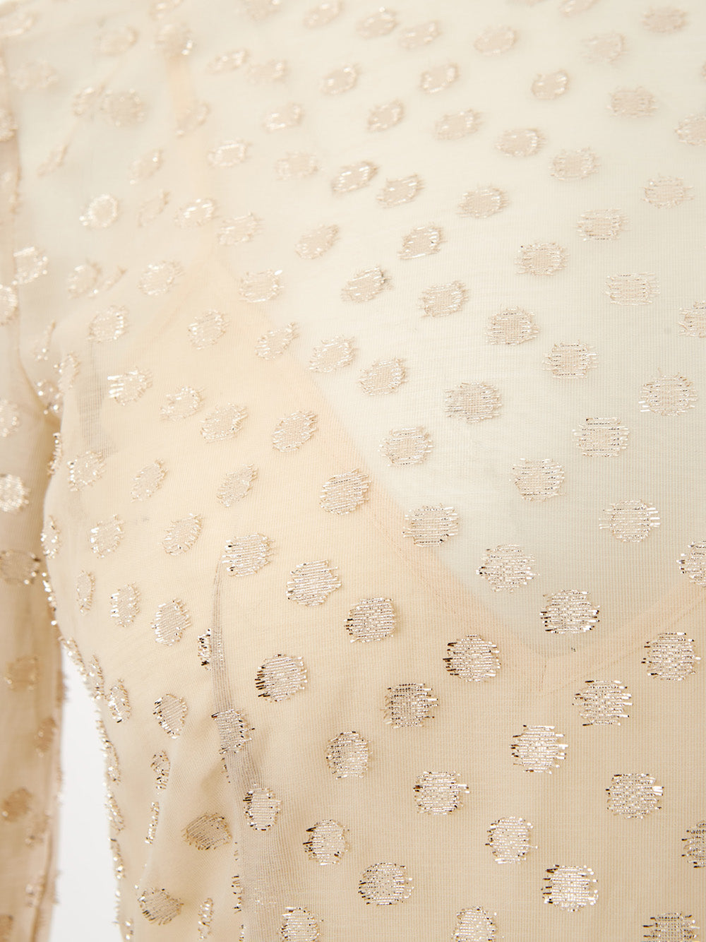 Lardini Ivory Elegance: Embellished Tulle Dress