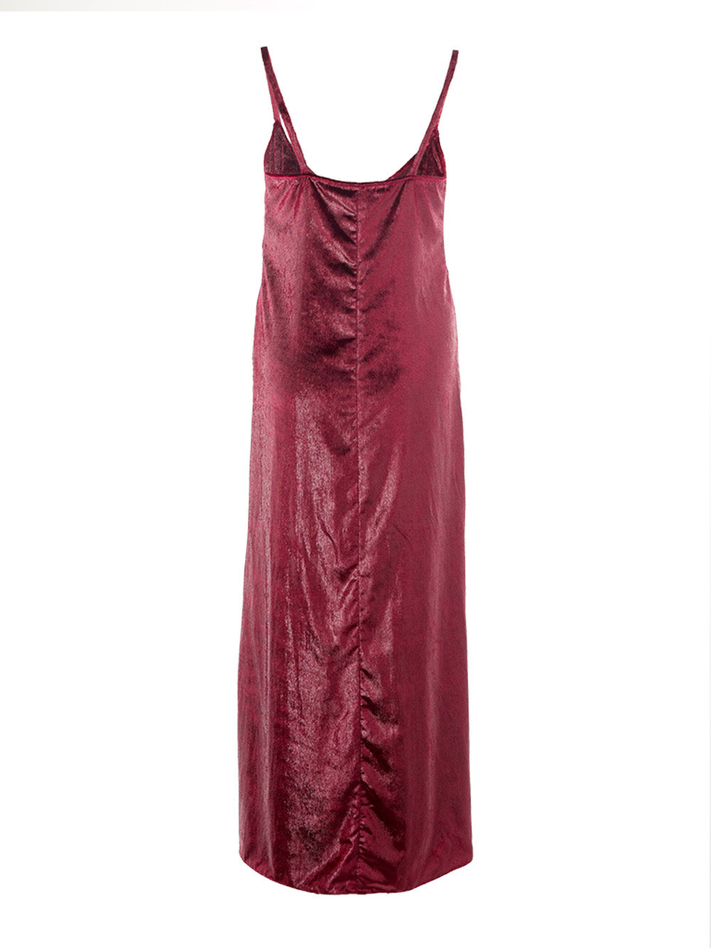 Lardini Bordeaux Velvet Elegance Long Dress