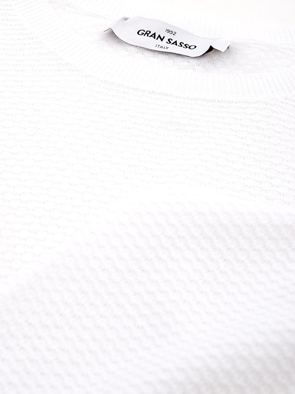 Gran Sasso Elegant White Cotton Jumper for Men