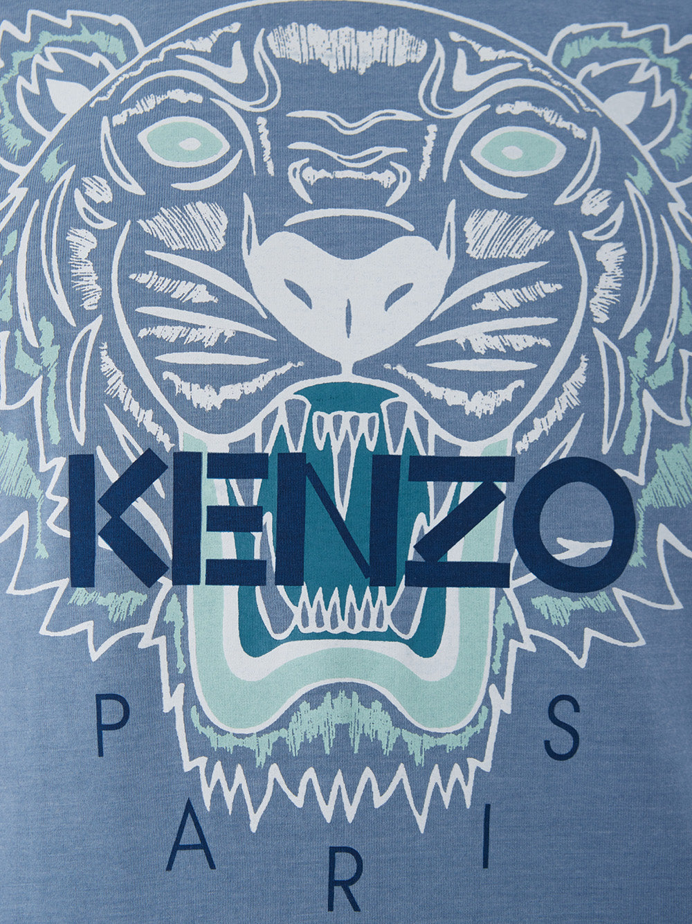 Kenzo Vibrant Tiger Print Cotton Tee