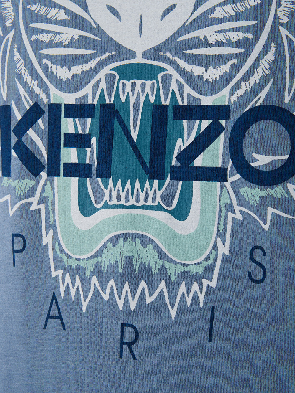 Kenzo Vibrant Tiger Print Cotton Tee