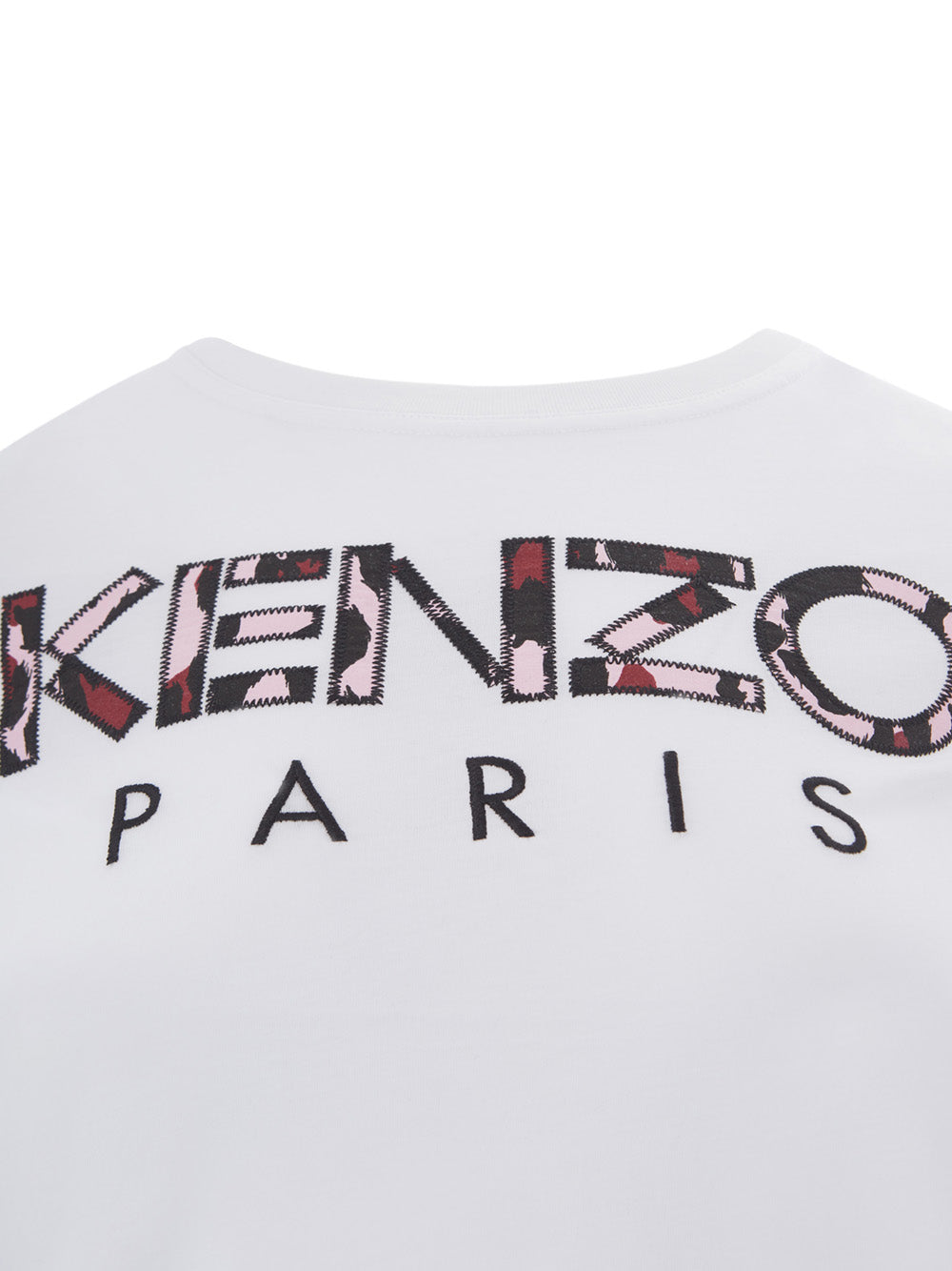 Kenzo Camouflage Logo Chic White Tee