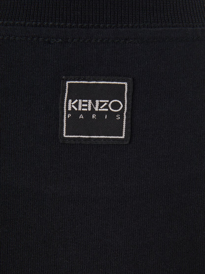 Kenzo Elegant Black Maxi T-Shirt Dress