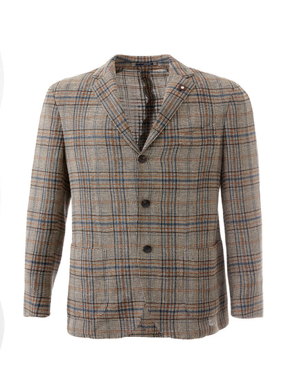 Lardini Elegant Linen Three-Button Jacket