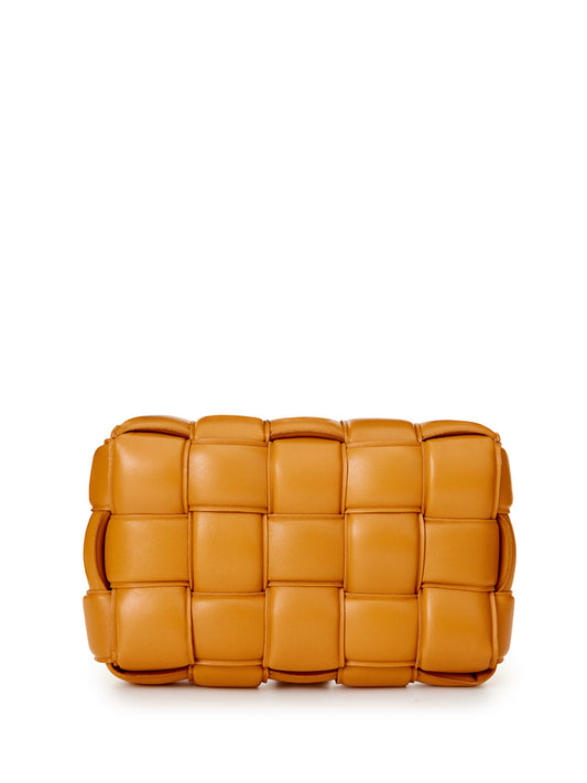 Bottega Veneta Elegant Caramel Padded Crossbody Bag