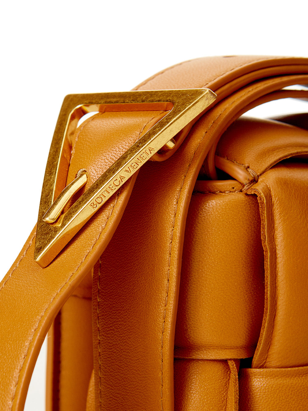 Bottega Veneta Elegant Caramel Padded Crossbody Bag