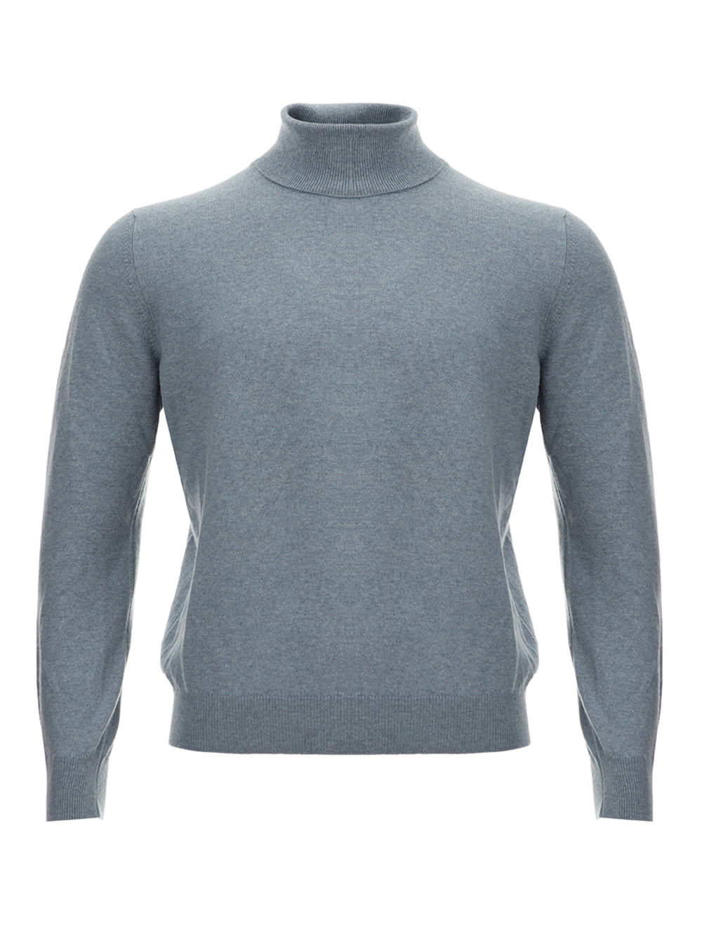 Gran Sasso Elegant Grey Cashmere Turtleneck Jumper