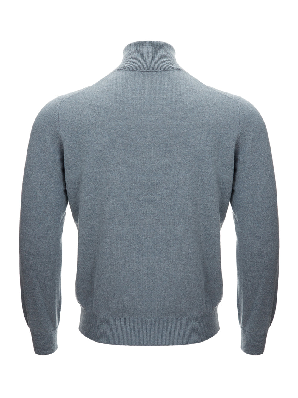 Gran Sasso Elegant Grey Cashmere Turtleneck Jumper