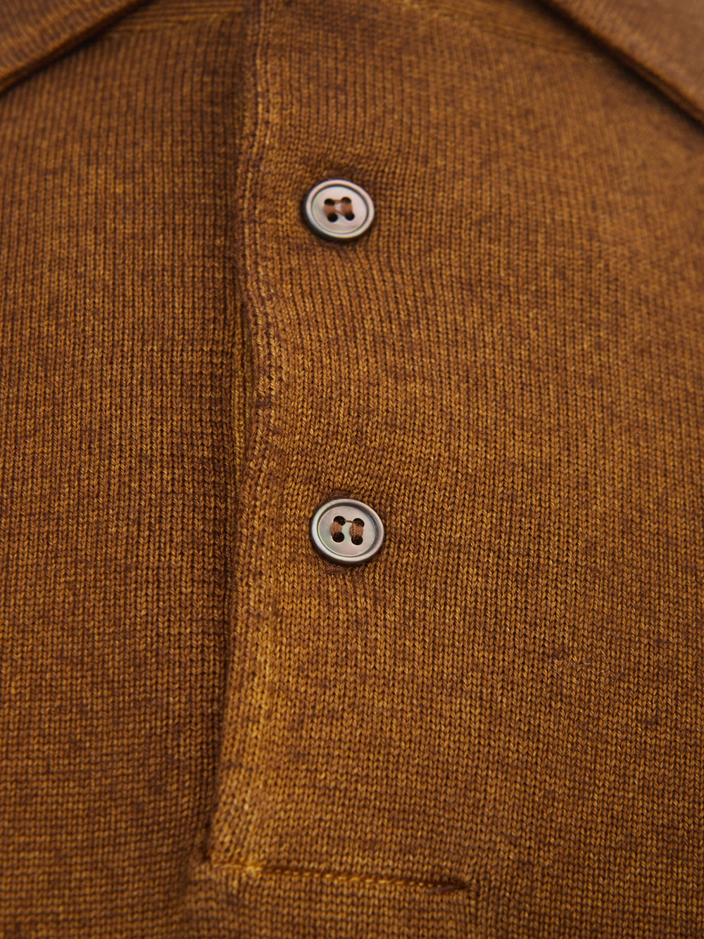 Gran Sasso Elegant Brown Wool Polo Sweater