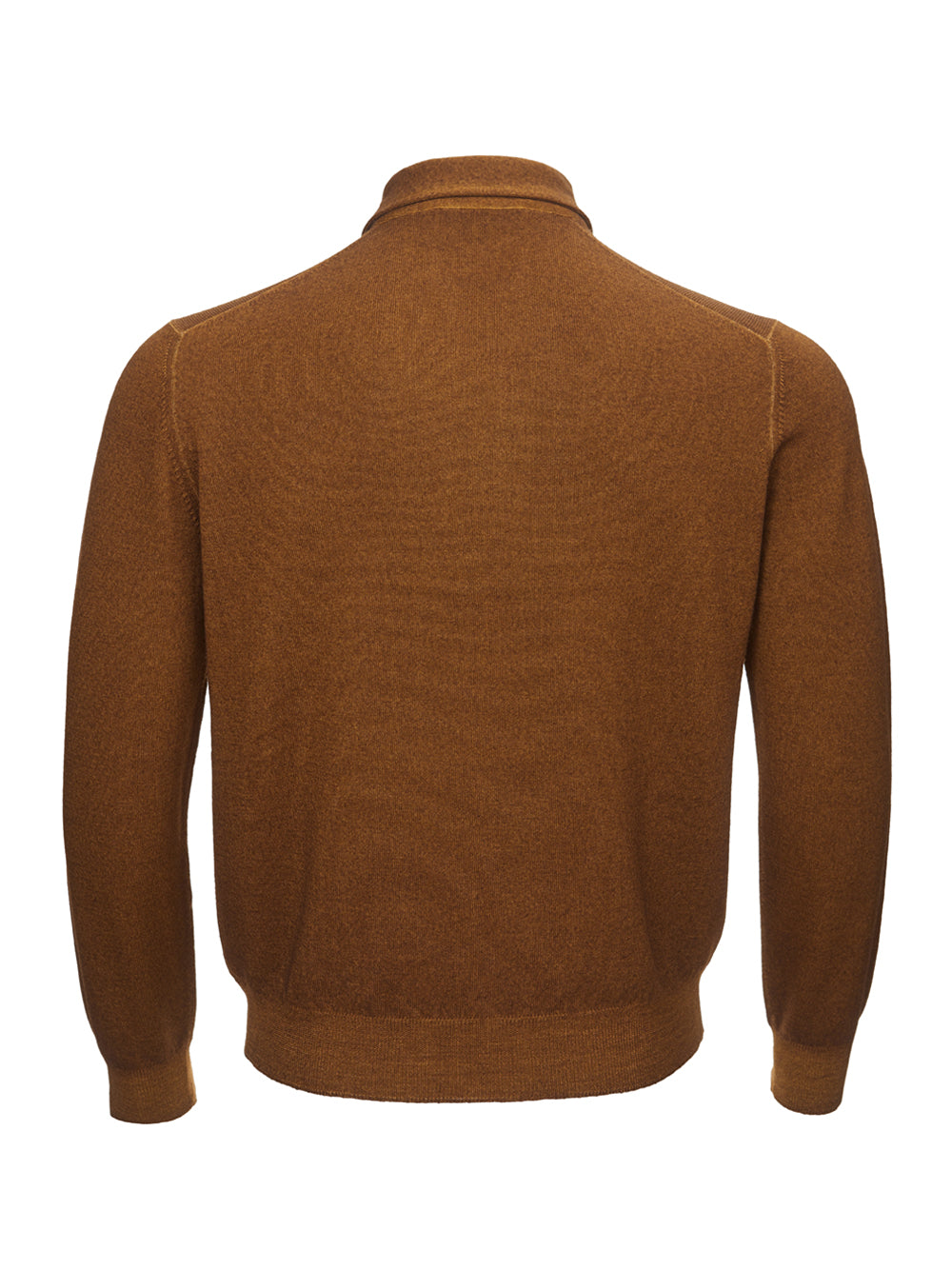 Gran Sasso Elegant Brown Wool Polo Sweater