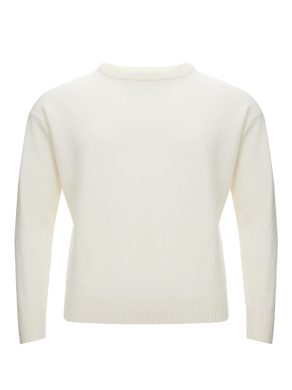 Gran Sasso Elegant White Geelong Wool Sweater